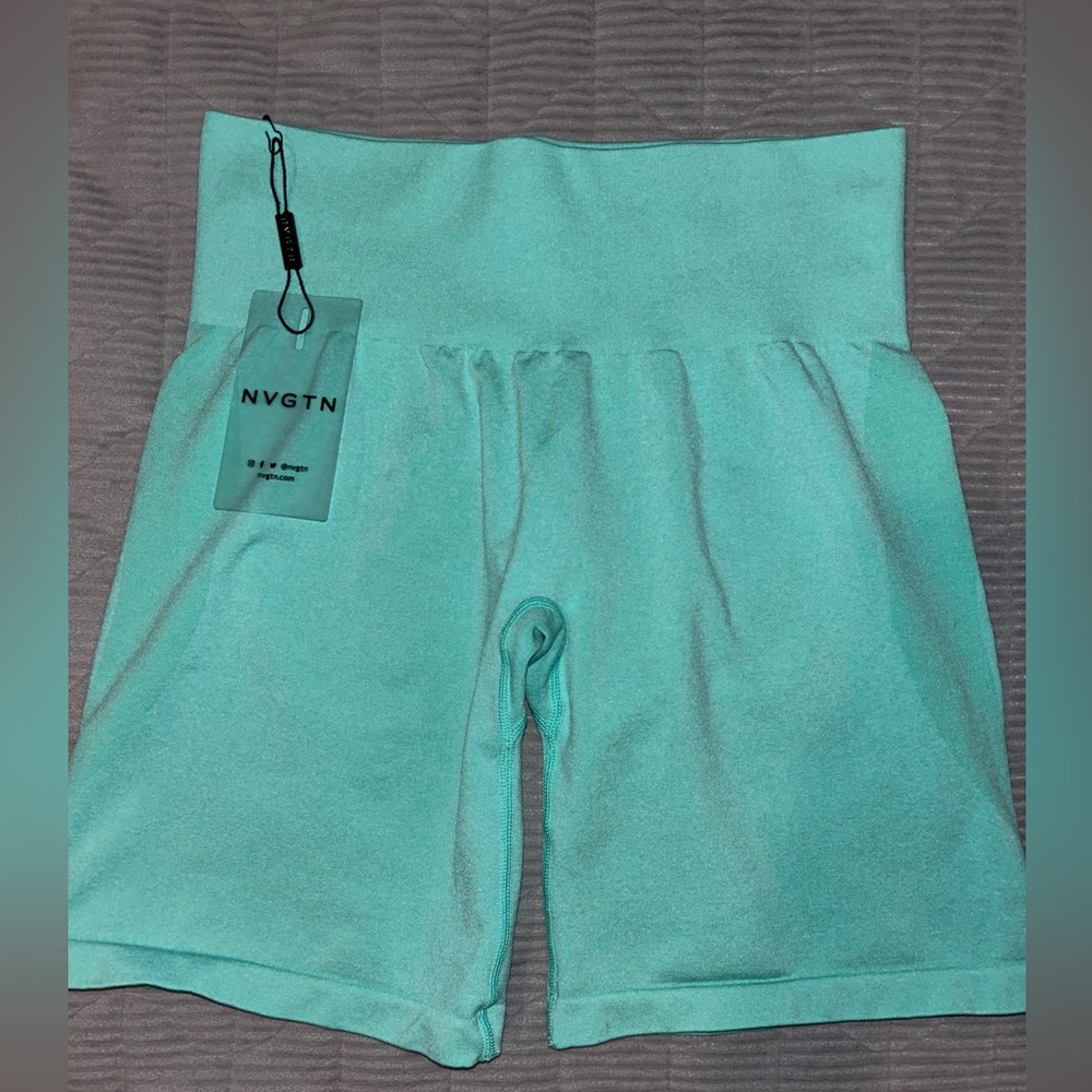 Nvgtn Mint Contour Seamless Shorts
